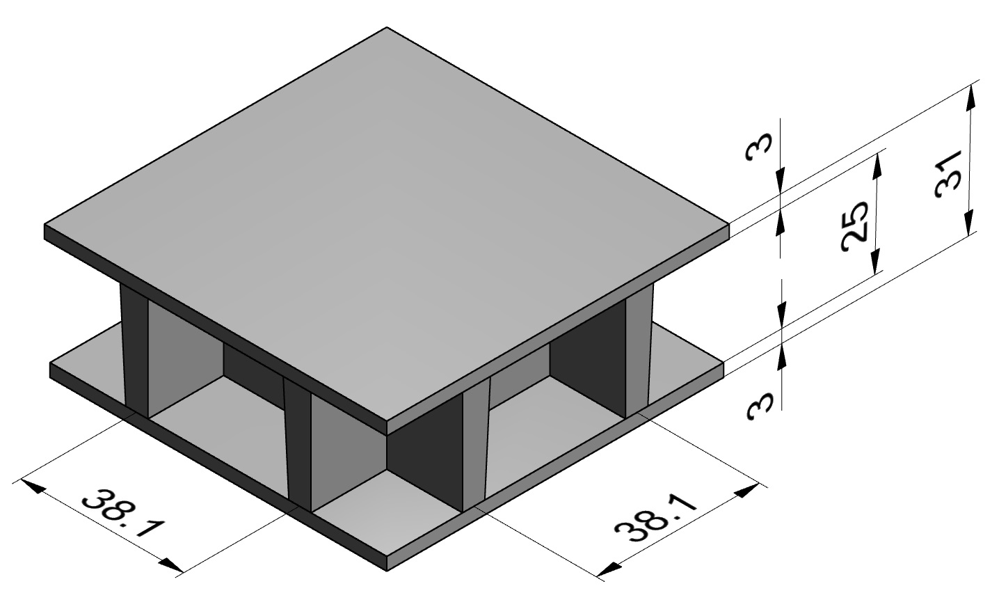 Caillebotis PRV type Sandwich  31