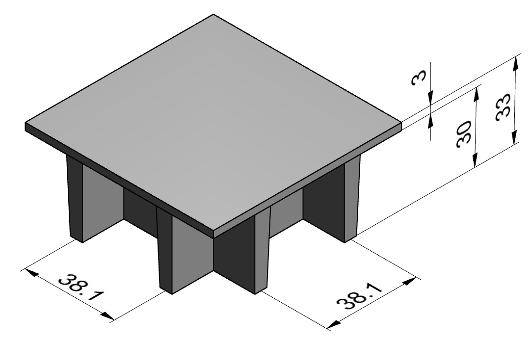 Caillebotis PRV à Surface Pleine Hauteur 33 mm ( nous consulter )