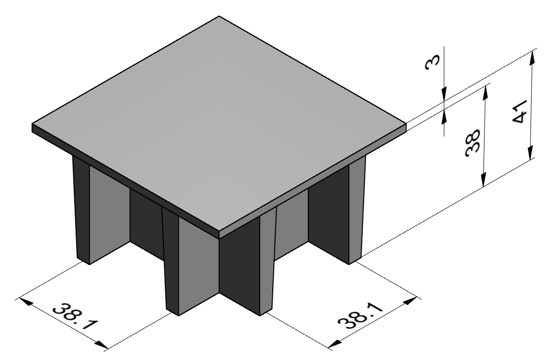 Caillebotis PRV à Surface Pleine Hauteur 41 mm ( nous consulter )